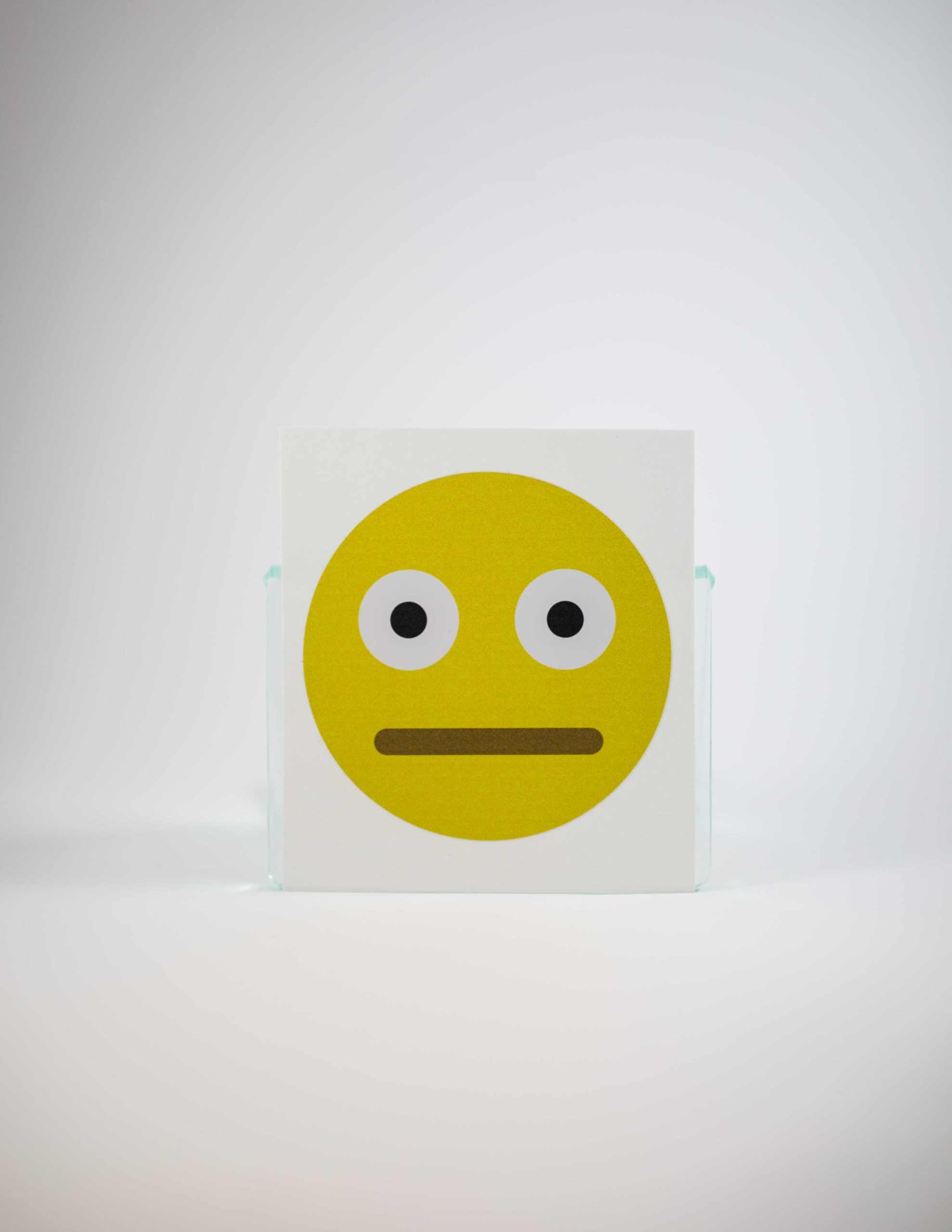 Straight Face Emoji Decal | Wallflower Market