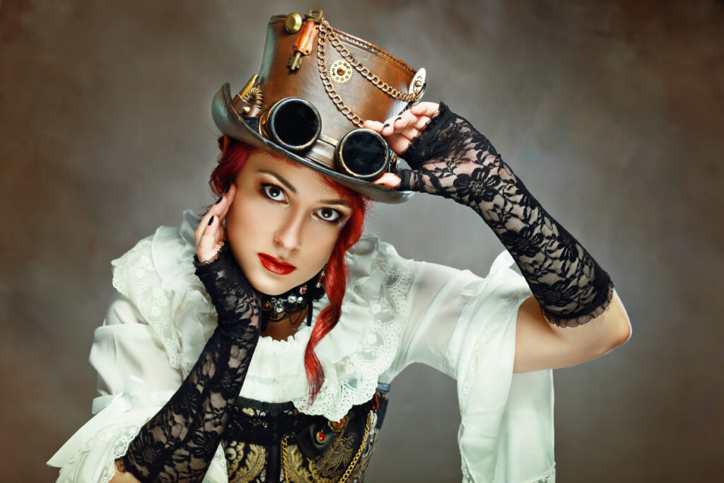  Steampunk Victorian Cosplay Costume Set Included