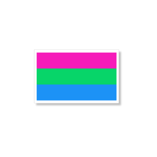 Polysexual Pride Flag Sticker
