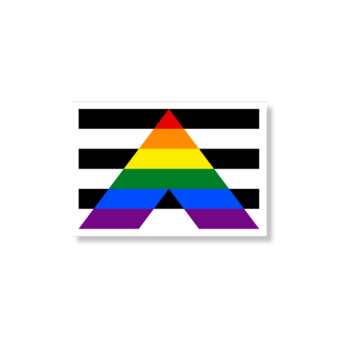 Straight Ally Pride Flag Sticker