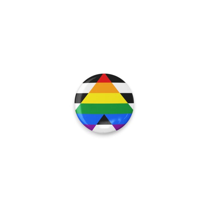 Straight Ally Pride Flag Button
