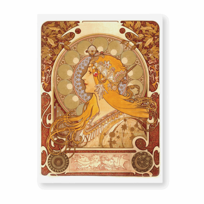 Mucha Zodiac 8"x10" Print