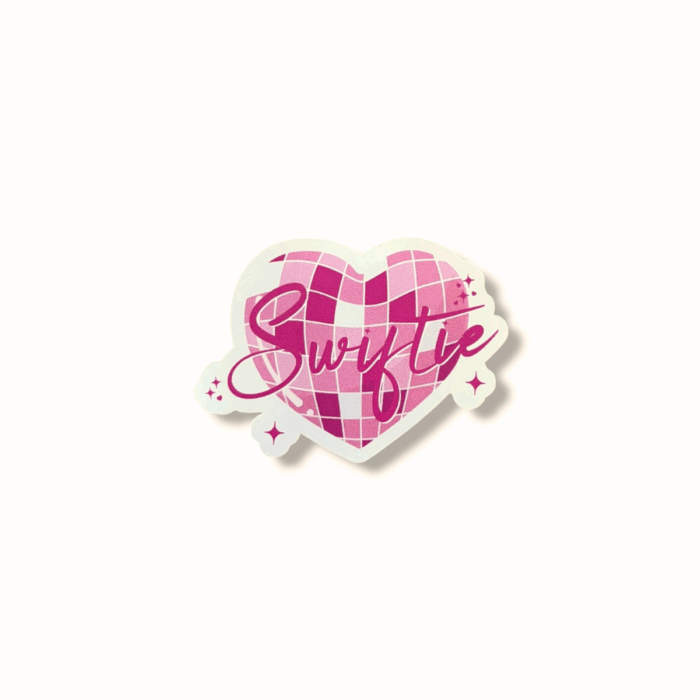Swiftie Disco Ball Heart Sticker