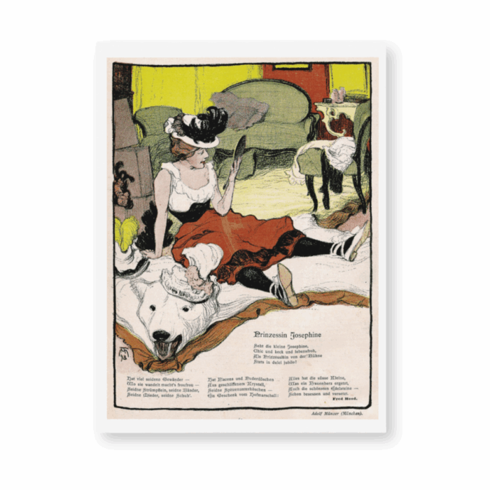 Dancer on a Bear Rug 8"x10" Print