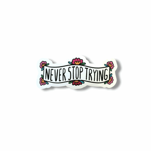 Never Stop Trying Sticker