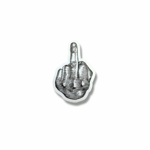 Middle Finger Sticker