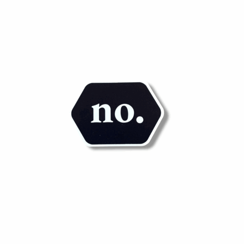 No. Sticker