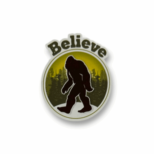 Sasquatch Believe Circle Sticker