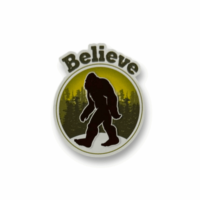 Sasquatch Believe Circle Sticker