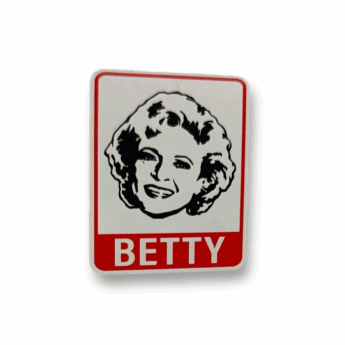 Betty White Sign Sticker
