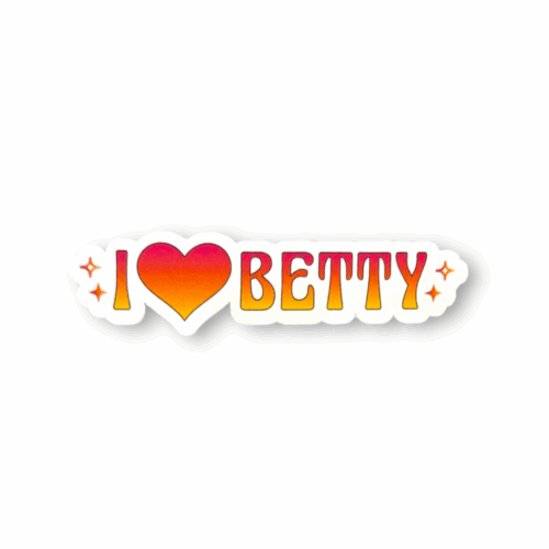 I ♥ Betty Sticker