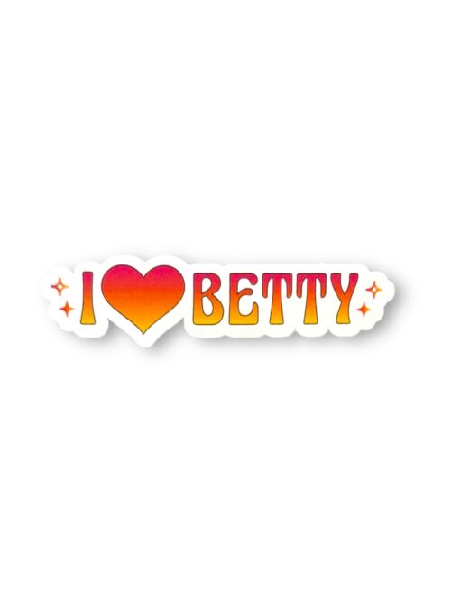 I Love Betty Sticker