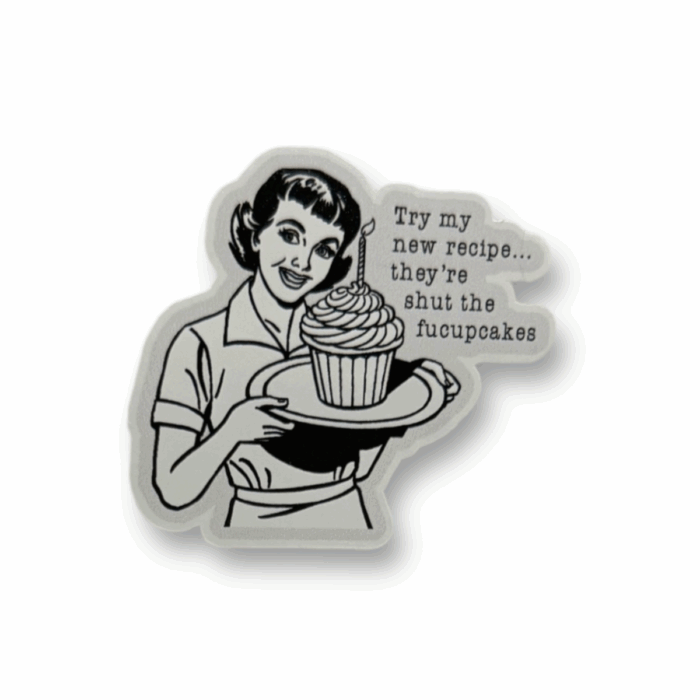 Try My New Recipe... Gray Sticker