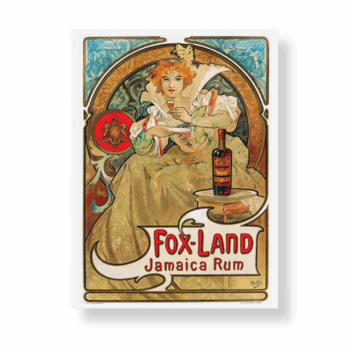 Fox Land Jamaica Rum 8"x10" Print