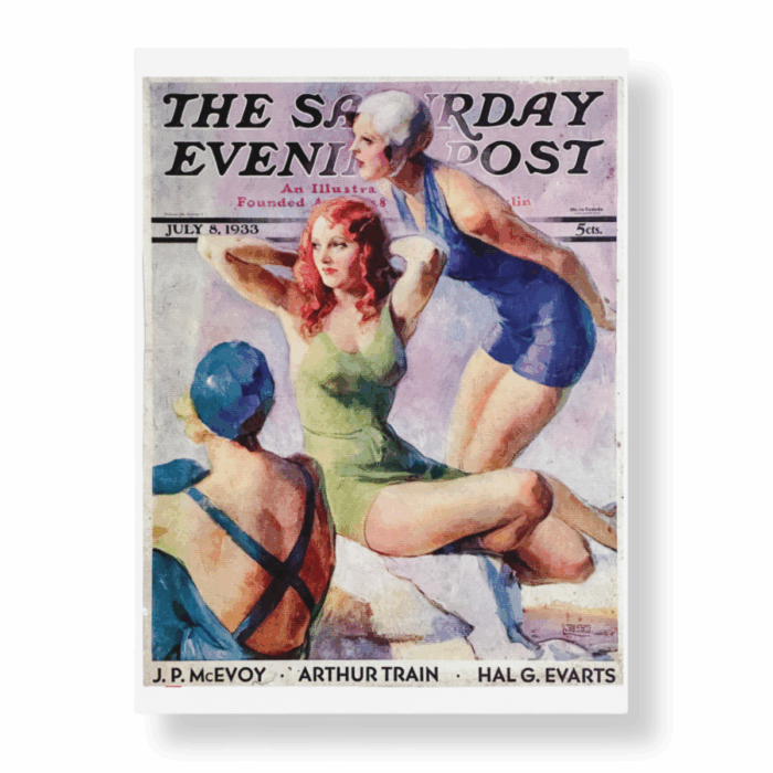 Swimming Ladies #2 8"x10" Print
