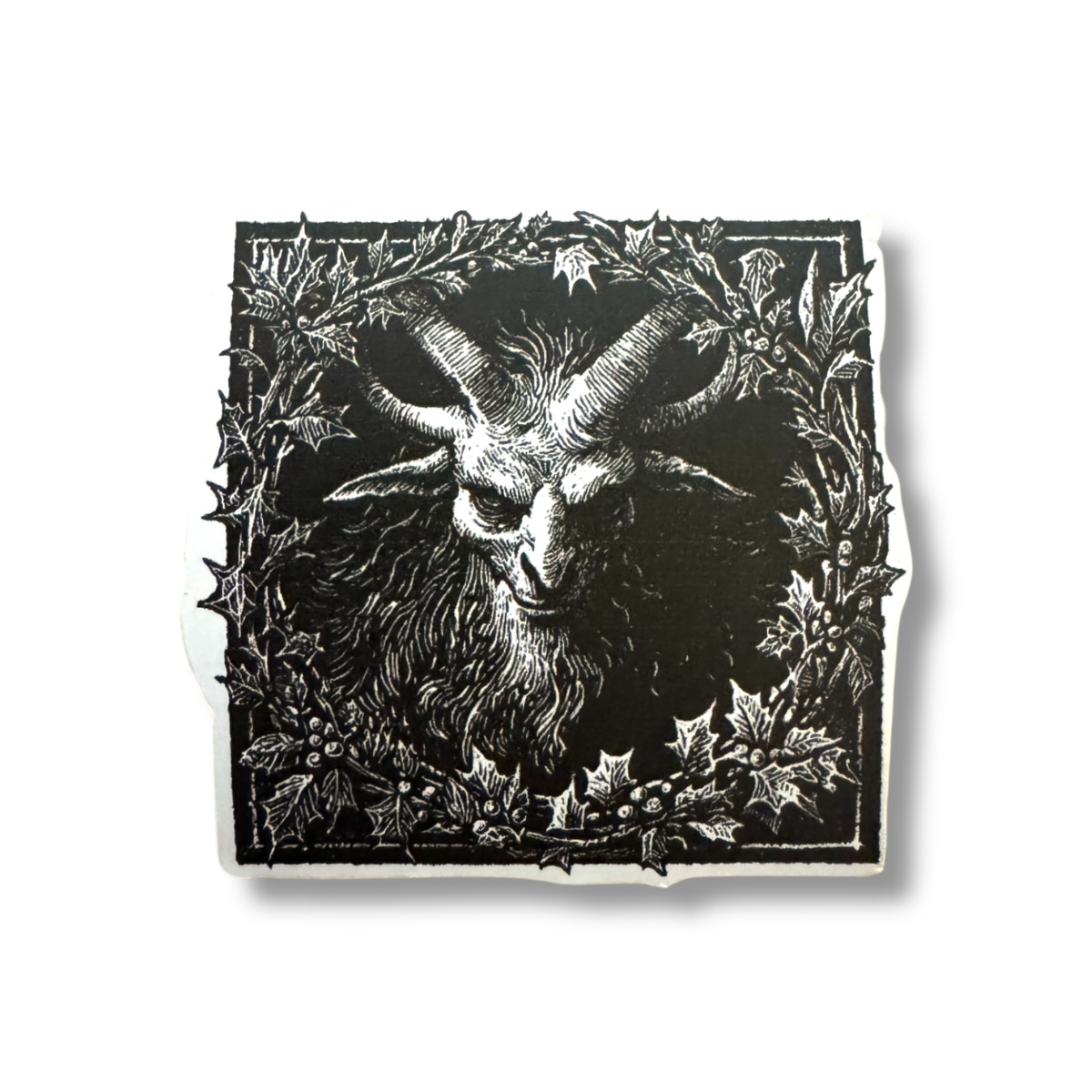 Square Krampus Sticker