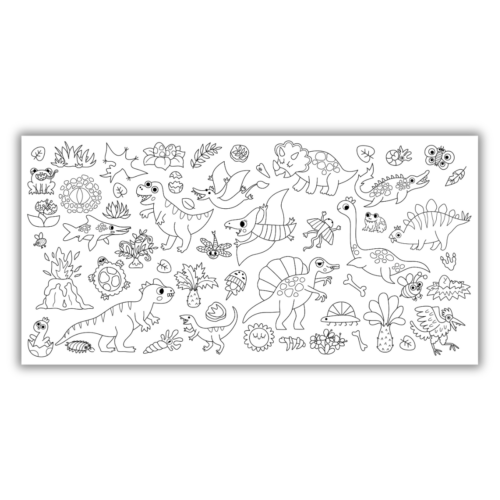 Jumbo Dinosaur Coloring Mural/Tablecloth