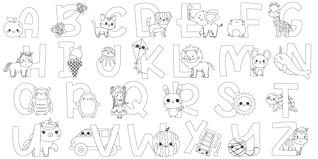 Jumbo ABCs Coloring Mural/Tablecloth - Image 3