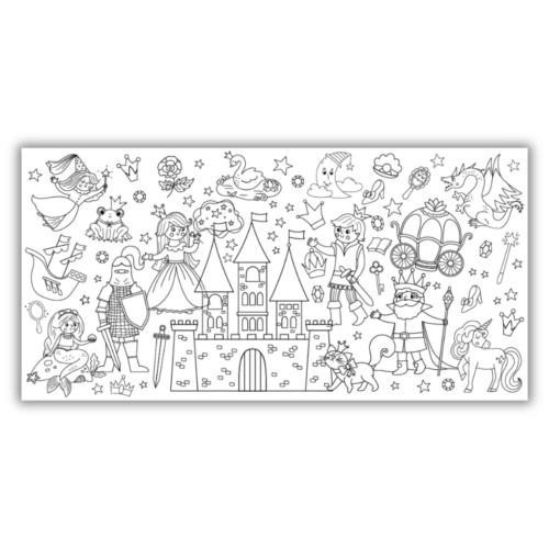 Jumbo Fairytale Coloring Mural/Tablecloth