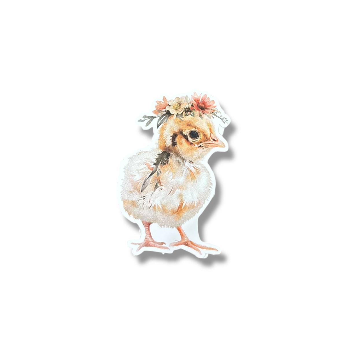 Flower Crown Chick Sticker